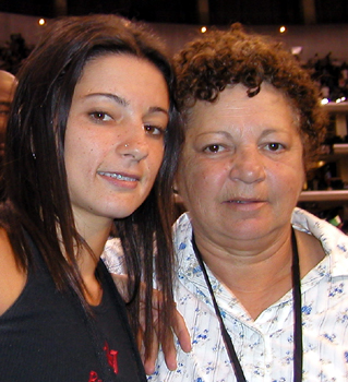 Fabiola da Silva with her Mom