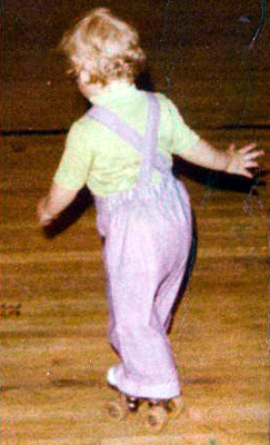 Theresa Cliff Skating at Age 1